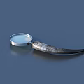Magnifying Glass With Textured Handle And Clear Lens For Practical Daily Use