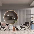 Modern Casual Sofa Combination Single Sofa 3d model