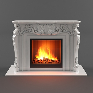 Fireplace 3d model