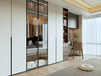 Modern Italian Dresser Wardrobe 3d model