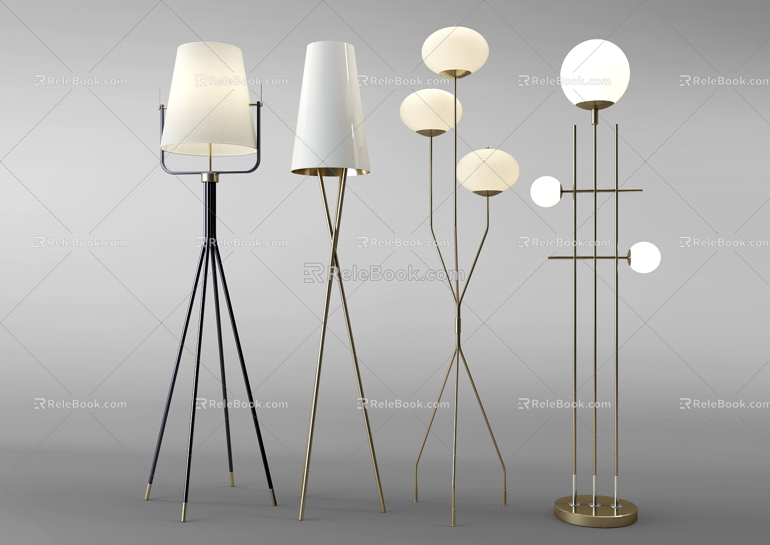 Nordic Style Floor Lamp 3d model