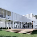 Style Container Sales Office 3d model