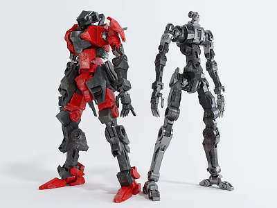 Modern robot sci-fi mecha 3d model