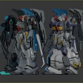 Modern Robot Mech Warrior Mech Soldier Machine Battlearm Mechanical Battlearm 3d model