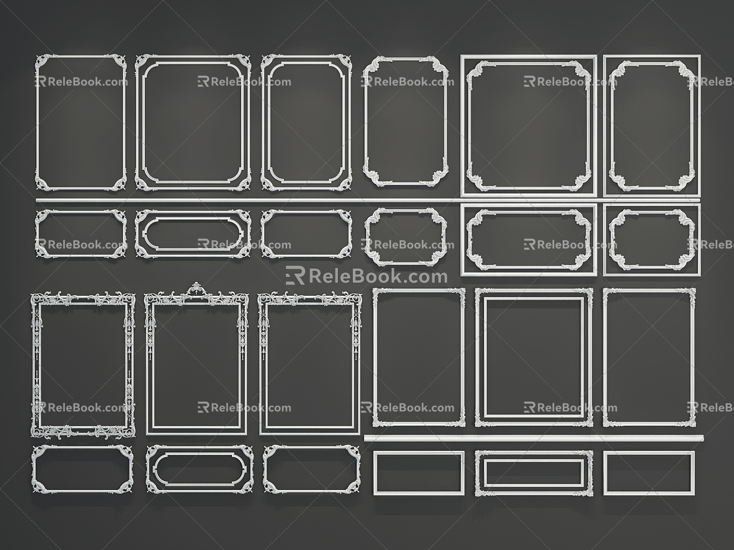 European line plaster line 3d model