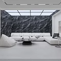 Modern Spacious Minimalist White Dance Studio With Mirrors And Barres Interior Design