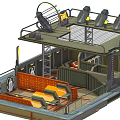 Modern Two Level Fitness Center With Workout Equipment Seating Area And Locker Storage