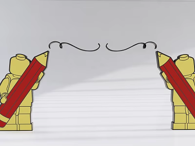 Lego Lego toy Lego decorations Lego figure Lego ornaments 3d model