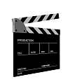 Film Production Clapperboard With Director Scene Take And Time Details