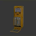 Industrial Control Panel Equipment With Yellow Housing And Metal Switches
