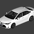White Sporty Sedan With Sleek Modern Exterior Design And Black Alloy Wheels