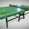 Sports Equipment Prestige Ping Pong Table With Green Tabletop Net Paddles Balls And Wheels