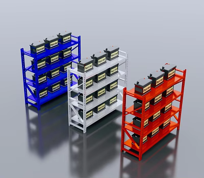 modern shelf 3d model