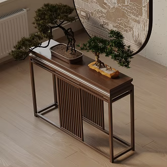 Modern Entrance Cabinet 3d model