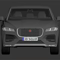 Silver Jaguar SUV With Modern Sleek Body And Alloy Wheels Design