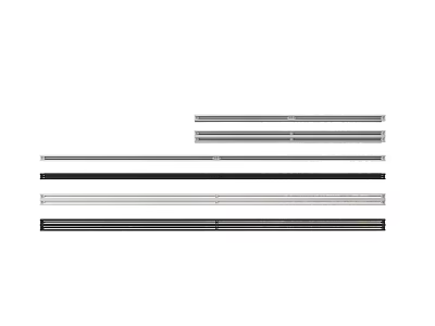 Different Styles Of Modern Air Conditioner Vents With Sleek Design And Various Colors 3d model