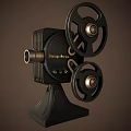 Retro Projector Retro Old Equipment Projector Old Object 8090 s 3d model