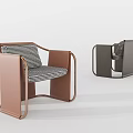 Modern Leisure Chair Design With Metal Frame Fabric Seat And Stylish Armrests