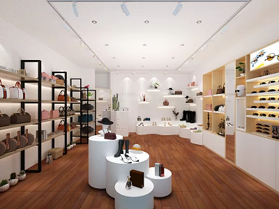 Modern Bag Shop 3d model