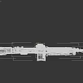 Military Machine Gun With Camouflage Pattern Ammunition Belt And Heat Vents Barrel