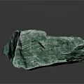 Green Natural Wood Stone with Rough Surface and Unique Textured Patterns