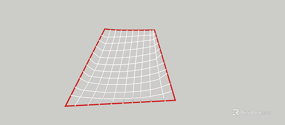 Outdoor Playground Equipment With Red Frame And Grid Structure For Children 3d model 