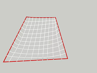 Outdoor Playground Equipment With Red Frame And Grid Structure For Children 3d model