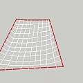 Outdoor Playground Equipment With Red Frame And Grid Structure For Children