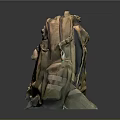 Tactical Outdoor Backpack with Mesh Panel Multiple Straps Pockets Durable Design for Travel Hiking