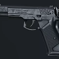 Realistic 3D Rendered Tactical Pistol With Silencer Scope And Black Finish 3d model