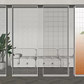 Modern Glass Room Dividers With Decorative Patterns For Living Room Interior