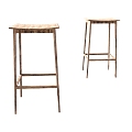 New Chinese Bar Stool 3d model