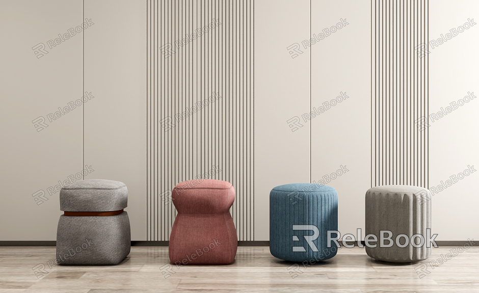 Modern stool stool combination model