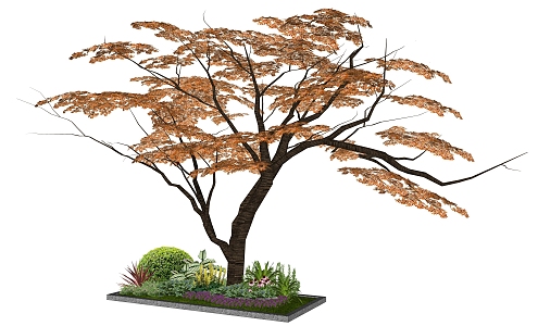 2D plant combination SU model 3d model