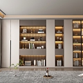 Modern bookcase 3d model