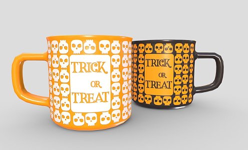 Modern Halloween Memorial Cup 3d model