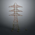 Industrial Metal Lattice Transmission Tower Structure For High Voltage Power Equipment