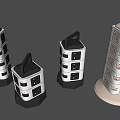 Modern socket portable multi-function socket 3d model