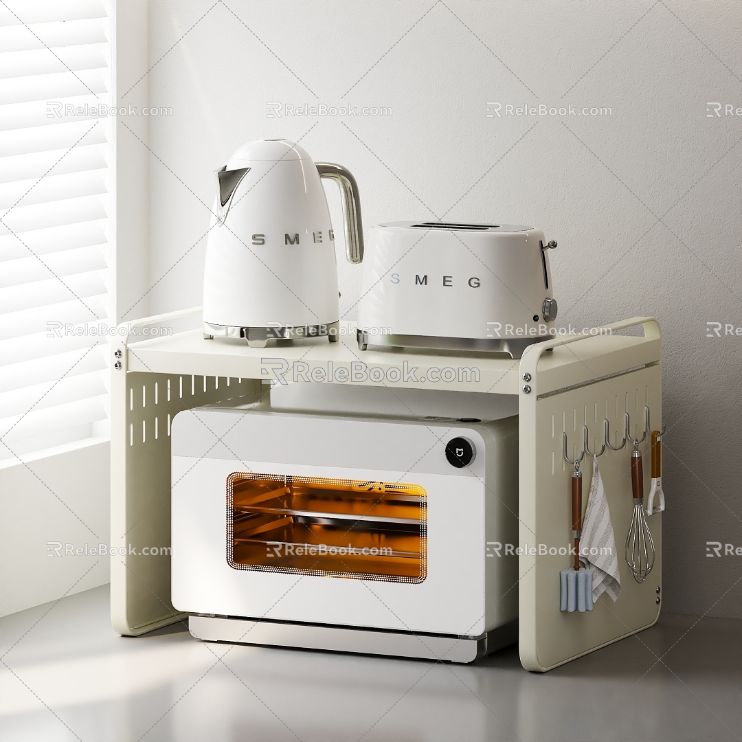 Kitchen Storage Rack 3d model