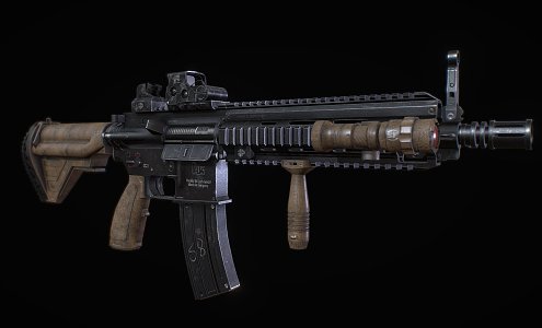 Koch HK416 Rifle 3d model