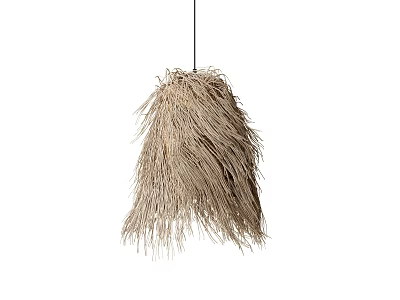 Quiet chandelier straw chandelier 3d model