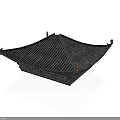 Traditional Chinese Architectural Roof With Curved Eaves And Decorative Tile Design