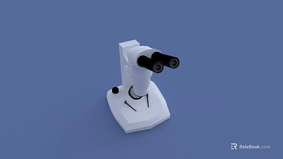 Professional High Precision Binocular Microscope Medical Device For Clinical Laboratory Use 3d model 