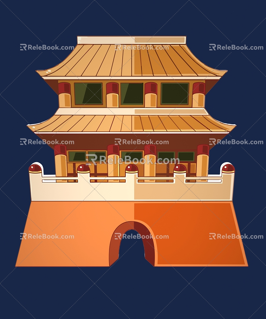 Architecture New Architecture National Tide Architecture Architecture Ancient Architecture Drum Tower Temple of Heaven Pagoda Zen Temple Buildings Temple 8 3d model