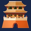 Architecture New Architecture National Tide Architecture Architecture Ancient Architecture Drum Tower Temple of Heaven Pagoda Zen Temple Buildings Temple 8 3d model