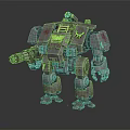 Modern Robot Warrior Mechanical Combat Police Mechanical Armor 3d model