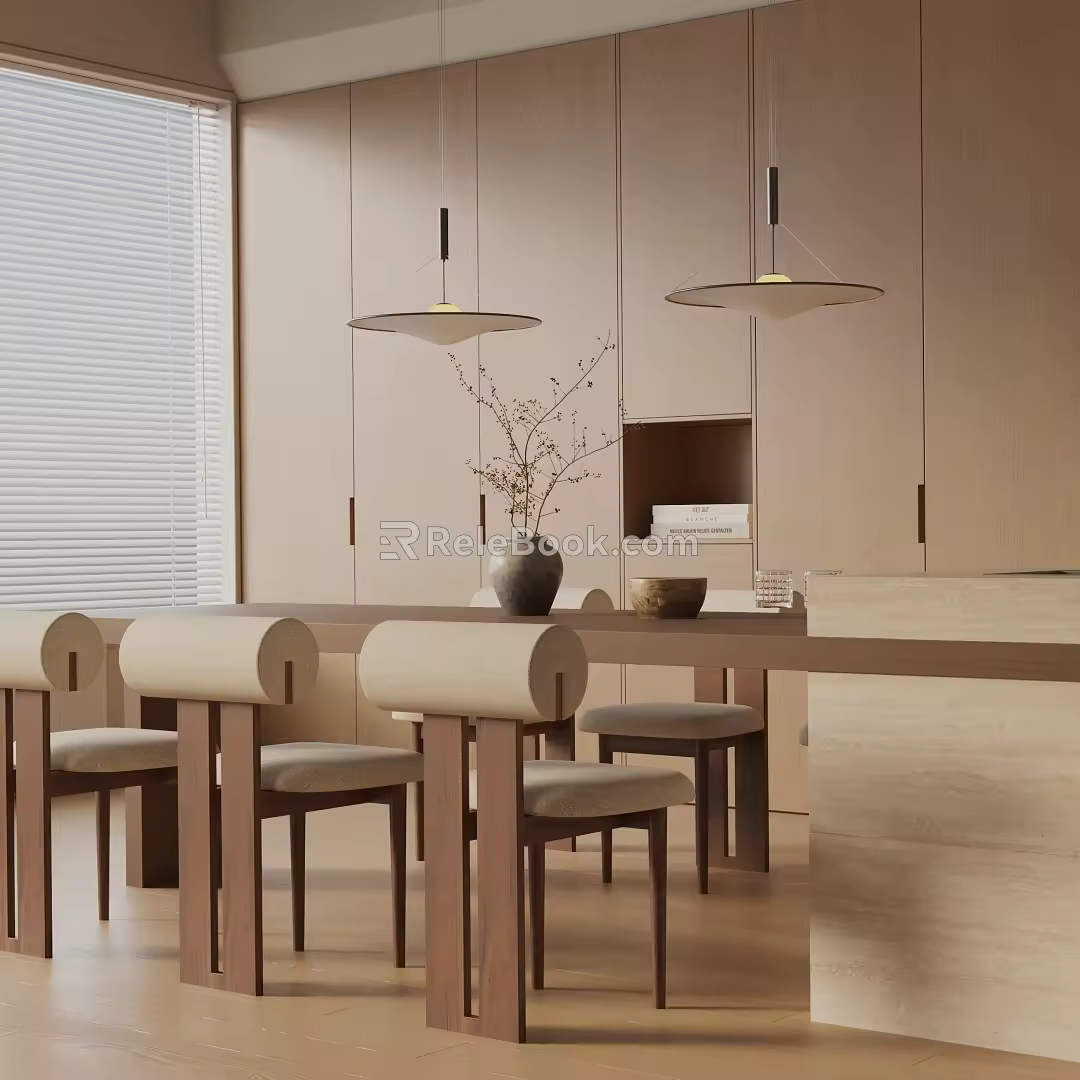 Modern table combination 3d model