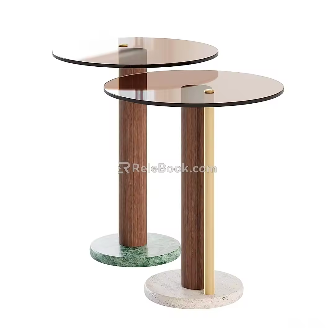 Side table, corner table, coffee table 3d model