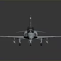 Silver Scale Model Fighter Jet Aircraft With Detailed Cockpit And Wings