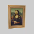 Golden Picture Frames With Ornate Design Featuring Mona Lisa Artwork For Elegant Wall Decoration
